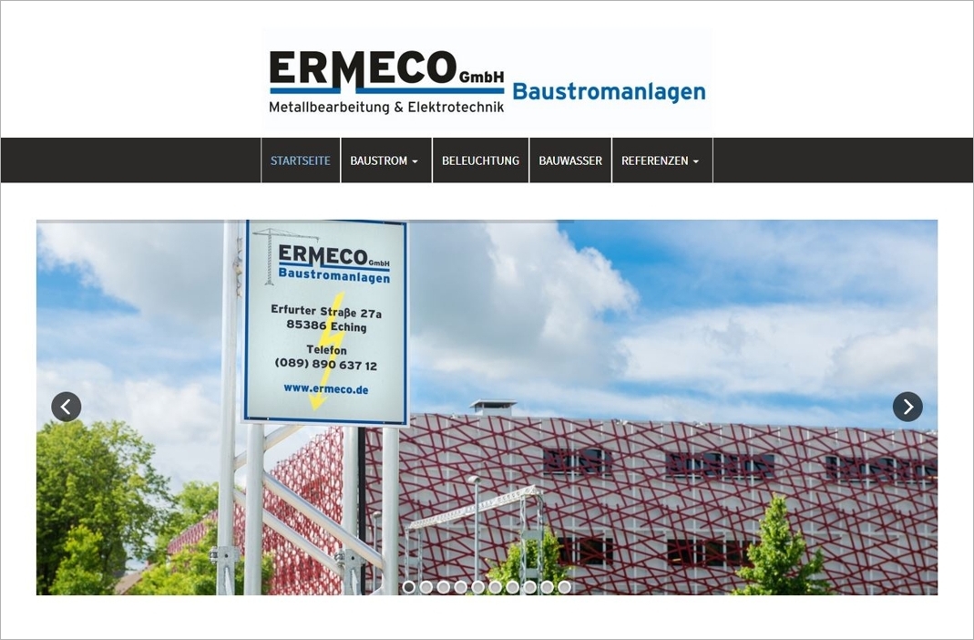 Hofmeier Webdesign_Referenz_Ermeco