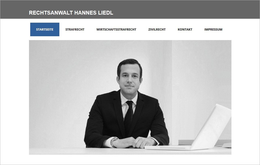 Hofmeier Webdesign_Referenz_Rechtsanwalt Liedl