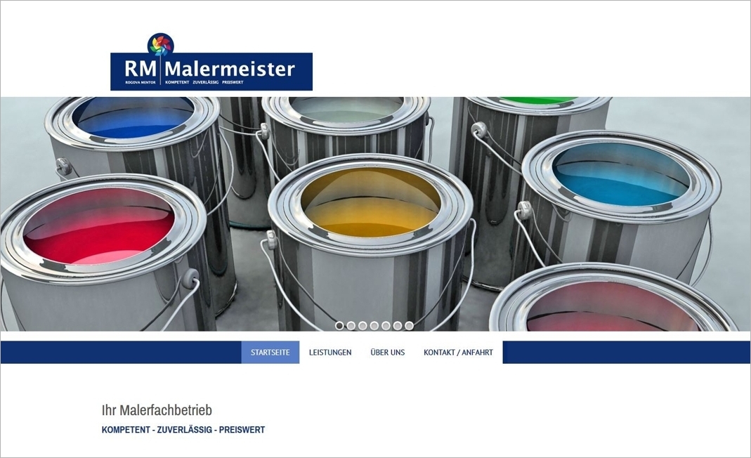 Hofmeier Webdesign_Referenz Malermeister Rogova