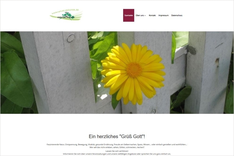 Hofmeier Webdesign_Referenz_Wilde Kräuter