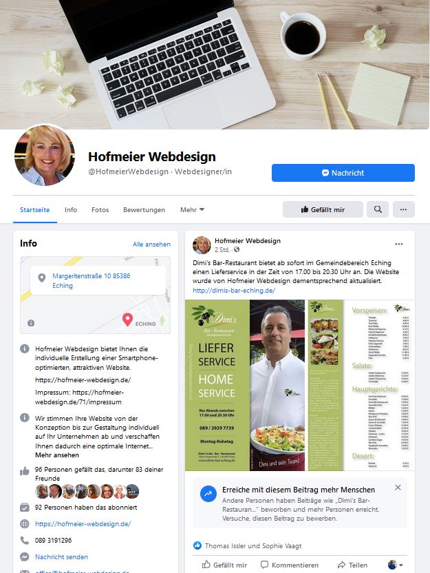 Hofmeier_Webdesign_Facebook_Fanpage